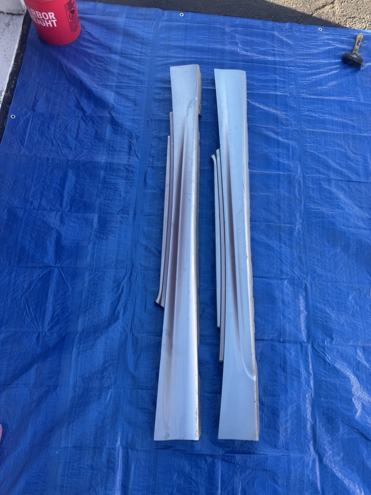 08-13 OEM BMW E82 E88 128 135 M SPORT Left Right Side Skirt Rocker Panel Grey