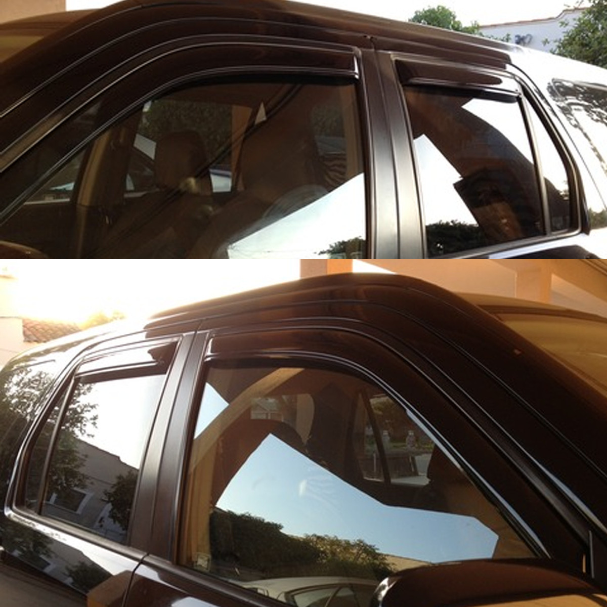 In-Channel Smoke Acrylic Rain Guard Window Visor for 2002-2006 Honda CR-V