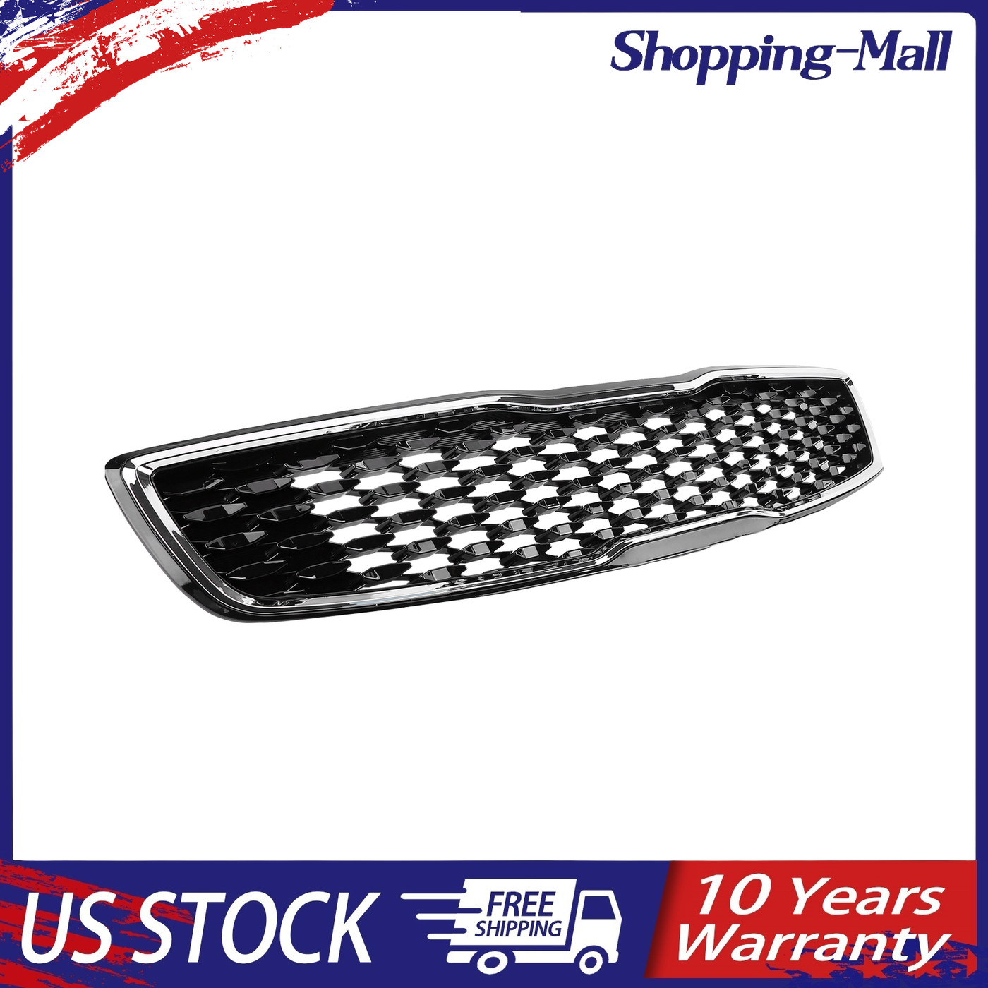 FOR 2017-2018 KIA FORTE SEDAN LX SX FRONT UPPER GRILLE GRILL 86350B0010 NEW