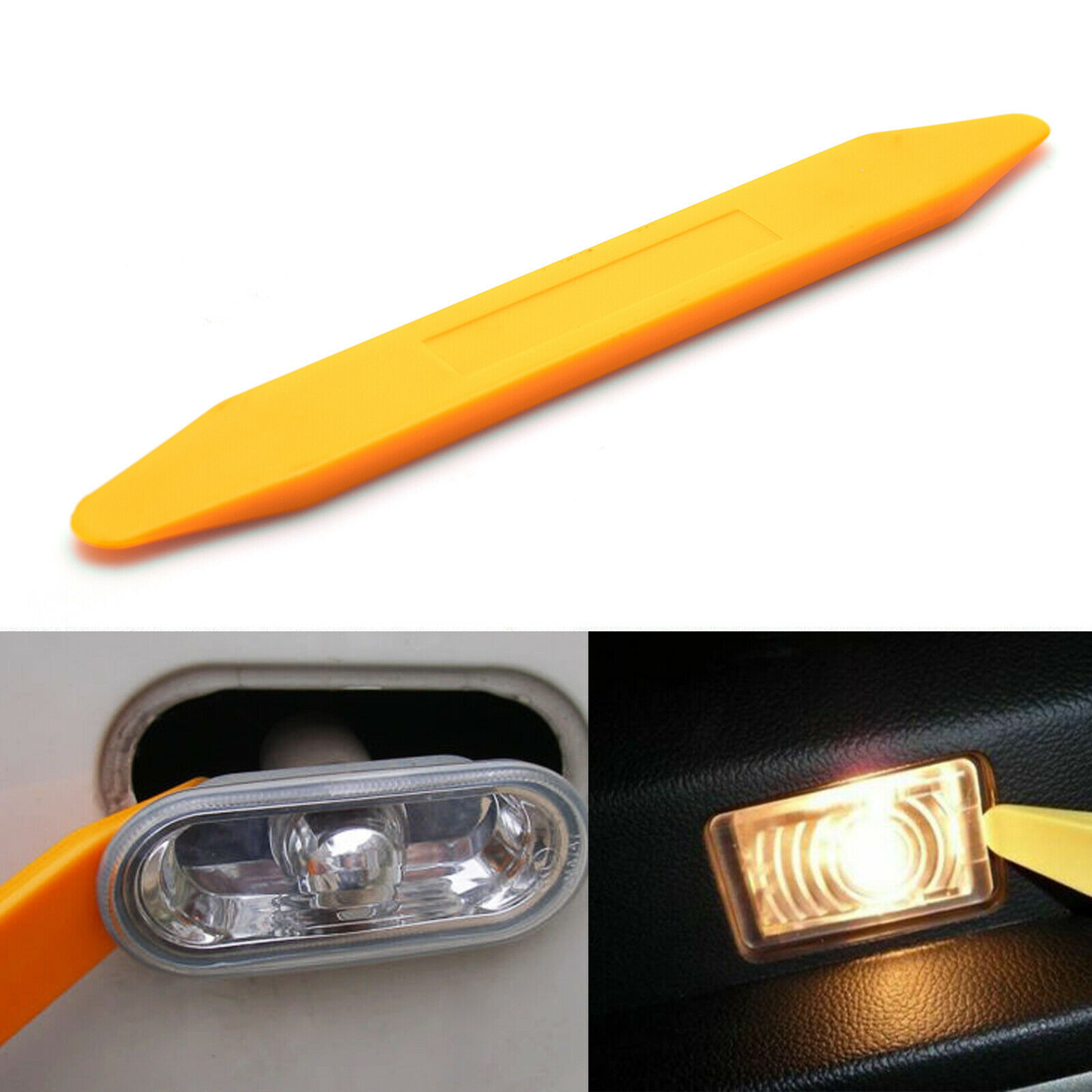 2x Pry Tool for Open Removal LED Interior License Plate Installation Prying Trim