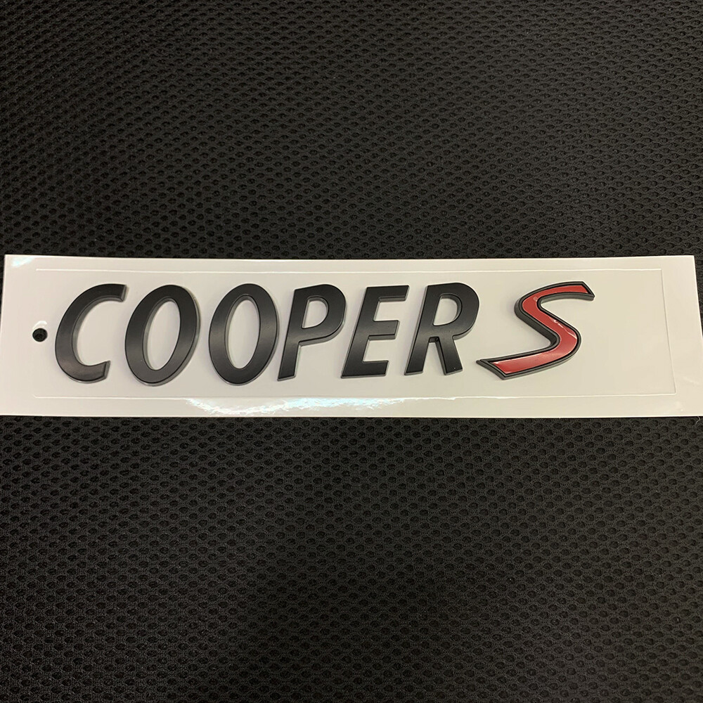 1PCS Matte Black Emblem Badge CooperS Countryman Clubman For Mini Cooper R53 F56