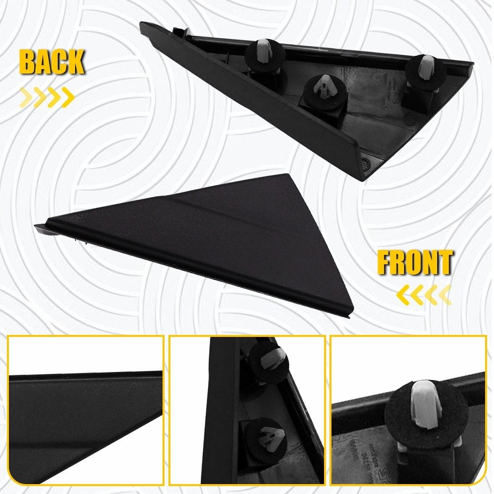 Black Left Side Mirror Corner Molding Fender Trim 86180D3000 Fit Hyundai Tucson