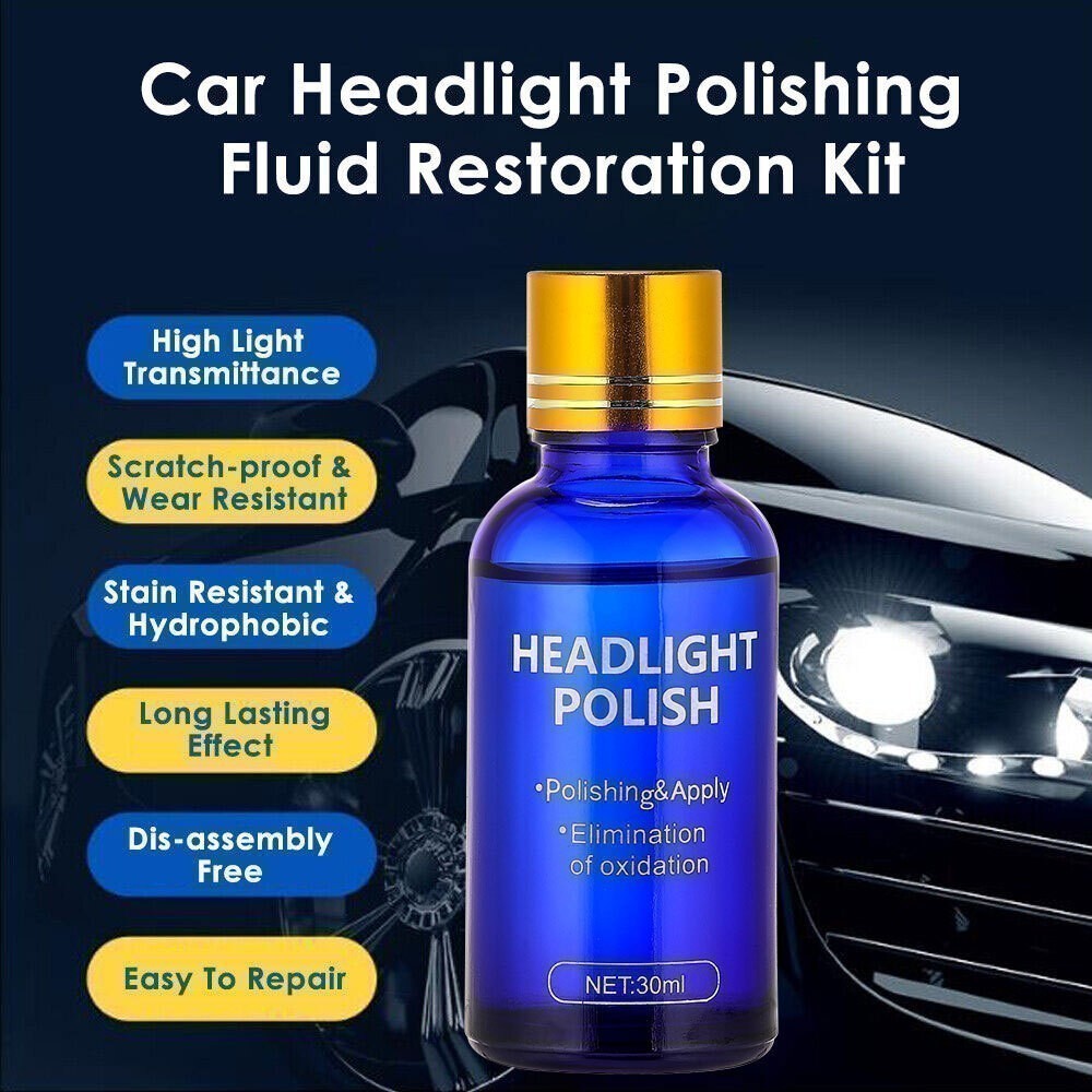 NEW 9H Headlight Cover Len Restorer Cleaner Repair Liquid Polish Car Nqgpfvvwxwl