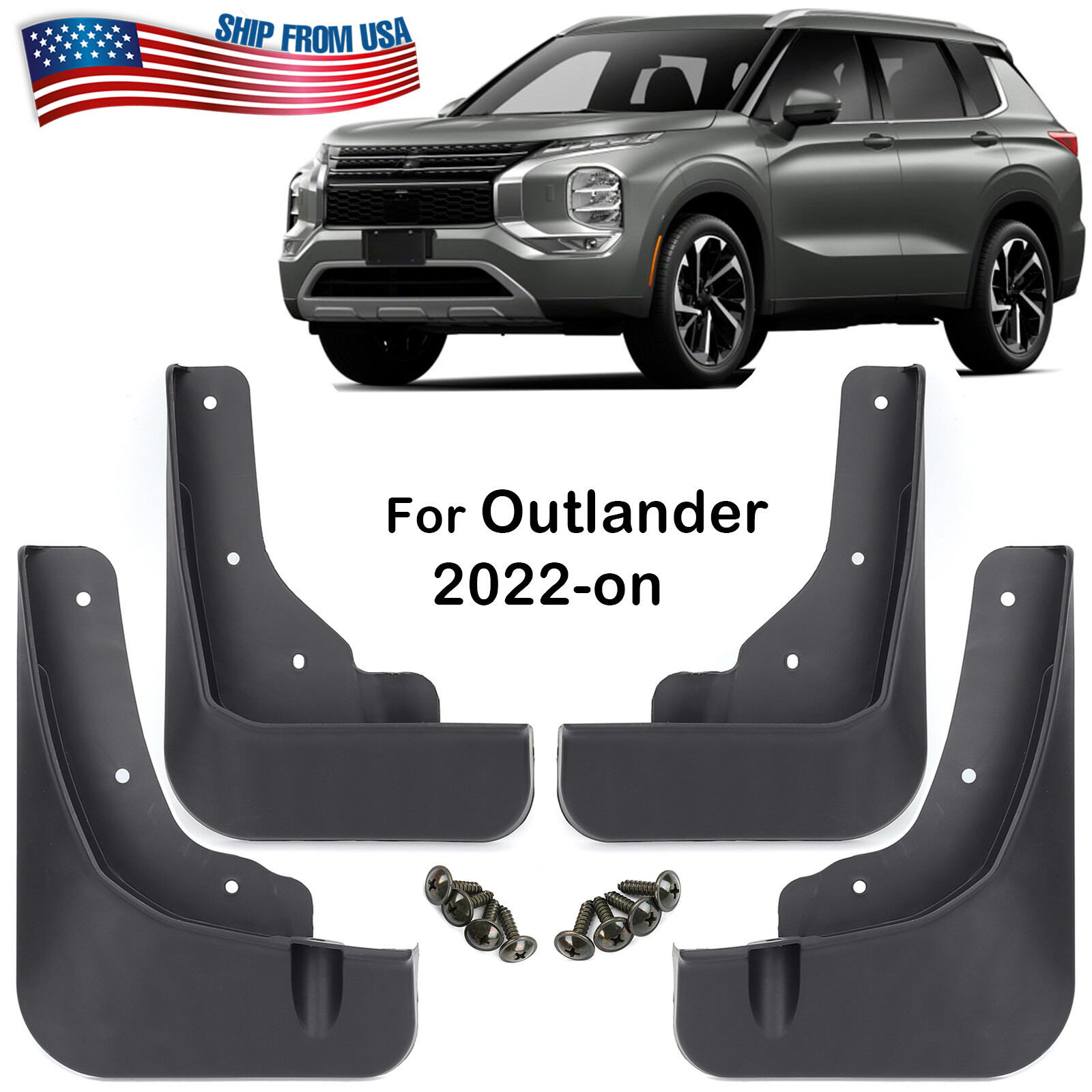 Mud Flaps Splash Guard Mudguards Fender For Mitsubishi Outlander 2022 ~ 2025