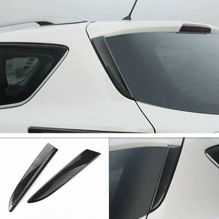 For Ford Escape Kuga 2013-2019 Carbon Fiber Rear Window Side Cover Moulding Trim
