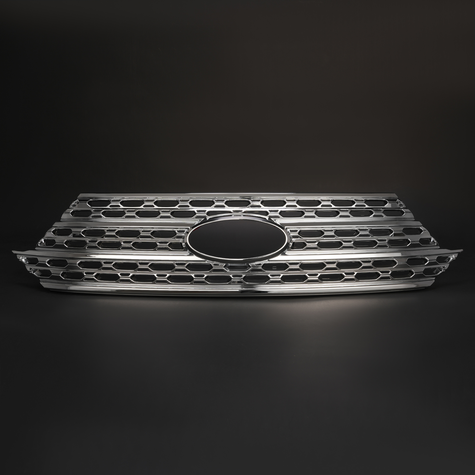 For Ford Explorer XLT BASE 20-24 Front Radiator Grille Cover Overlay Trim Chrome