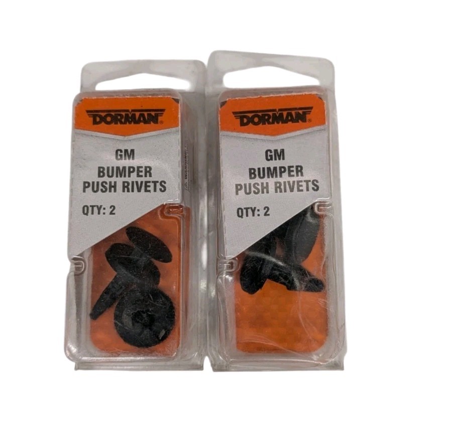 Lot Of 4 Dorman GE Bumper Push Rivets 2 Packs Of 2 H