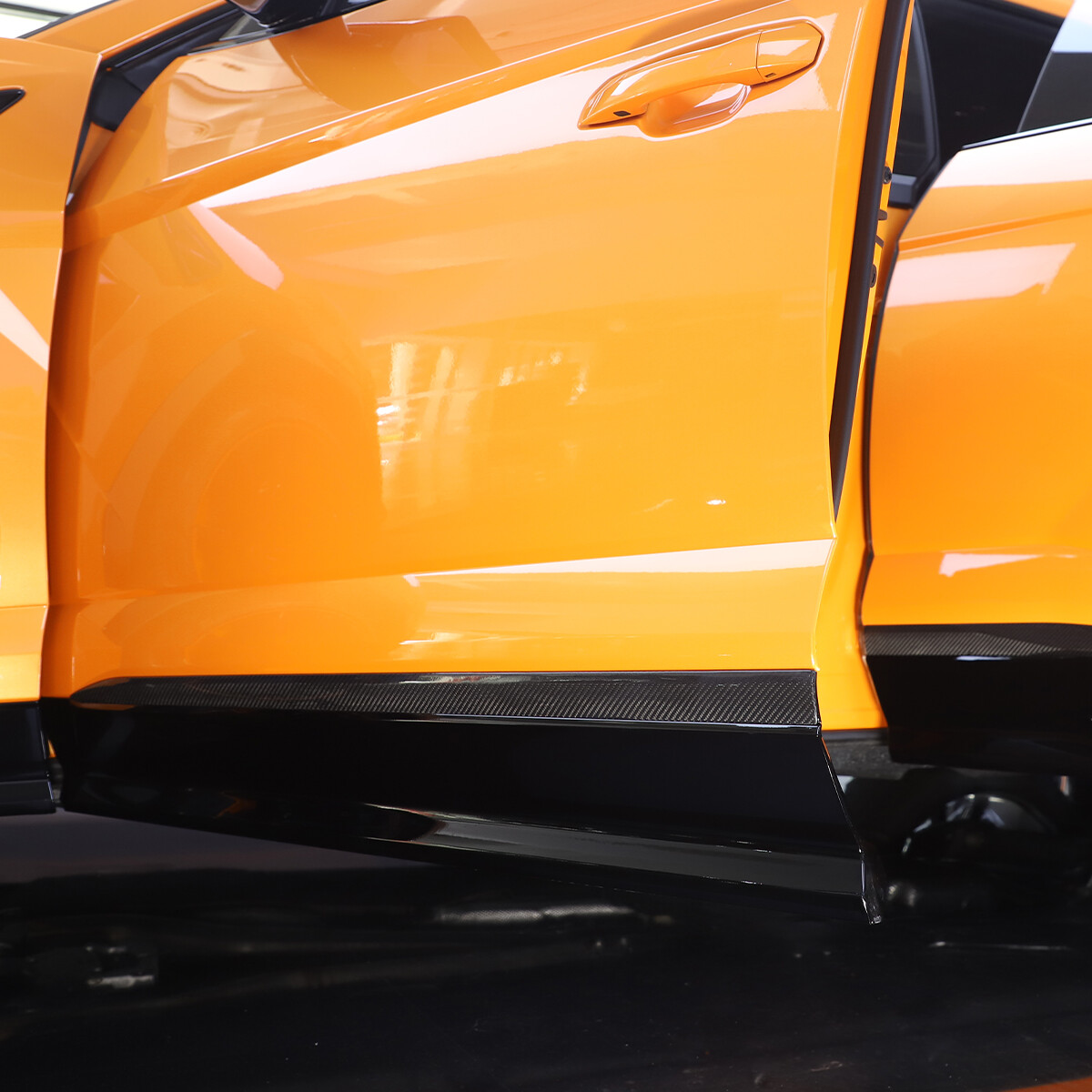 Real Carbon Fiber For LAMBORGHINI URUS 18-22 Door Side Body Molding Trim Strips