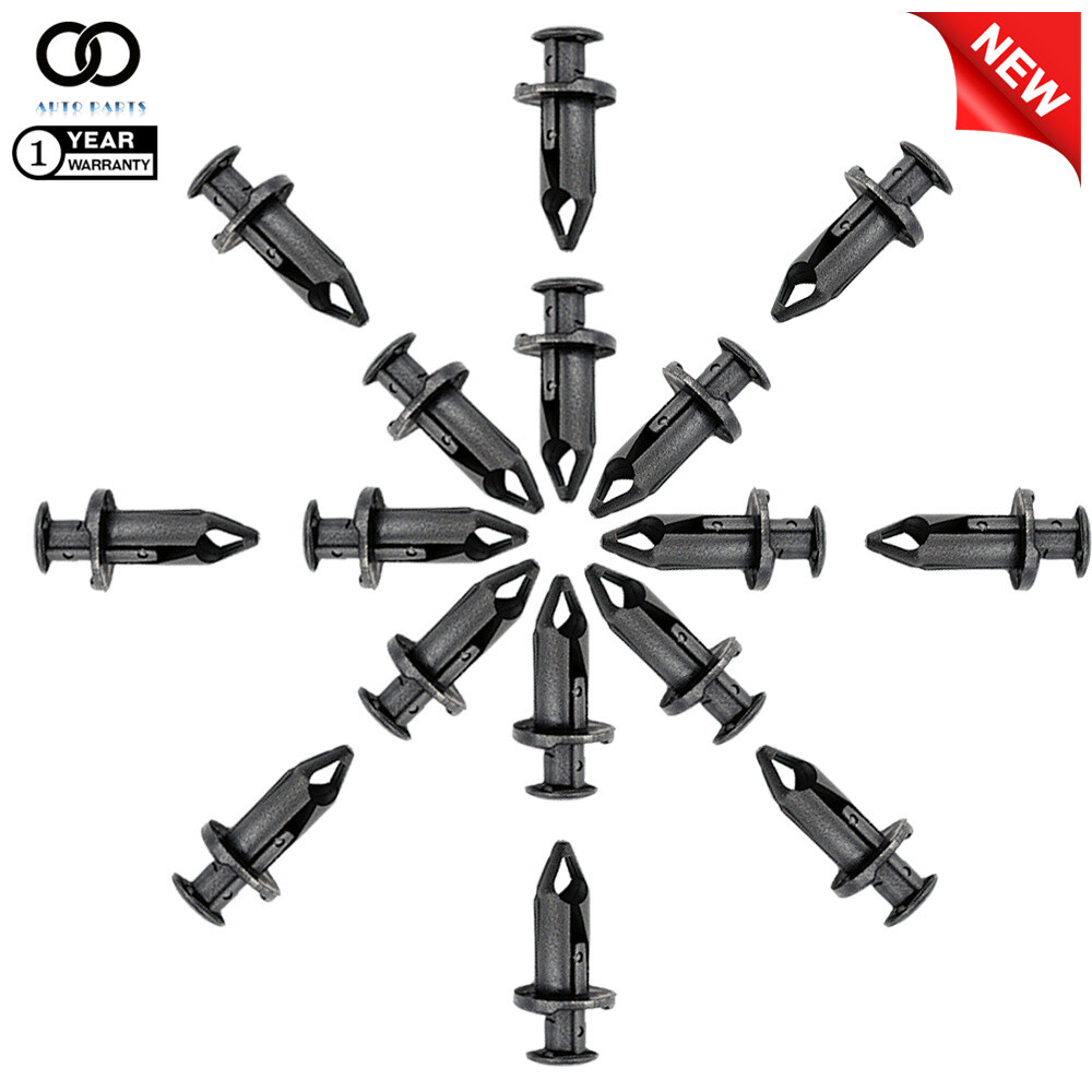 Set Of 100 ATV Retainer Clips 8mm Push Pin Splash Guard Body Panel Fit For Honda