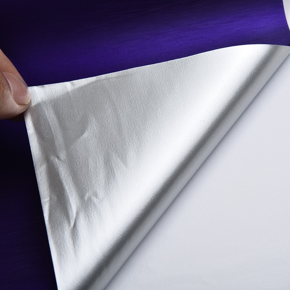 12 X 60 Cool Car Wrap Metallic Satin Matte Chrome Vinyl Sticker Film Purple HD