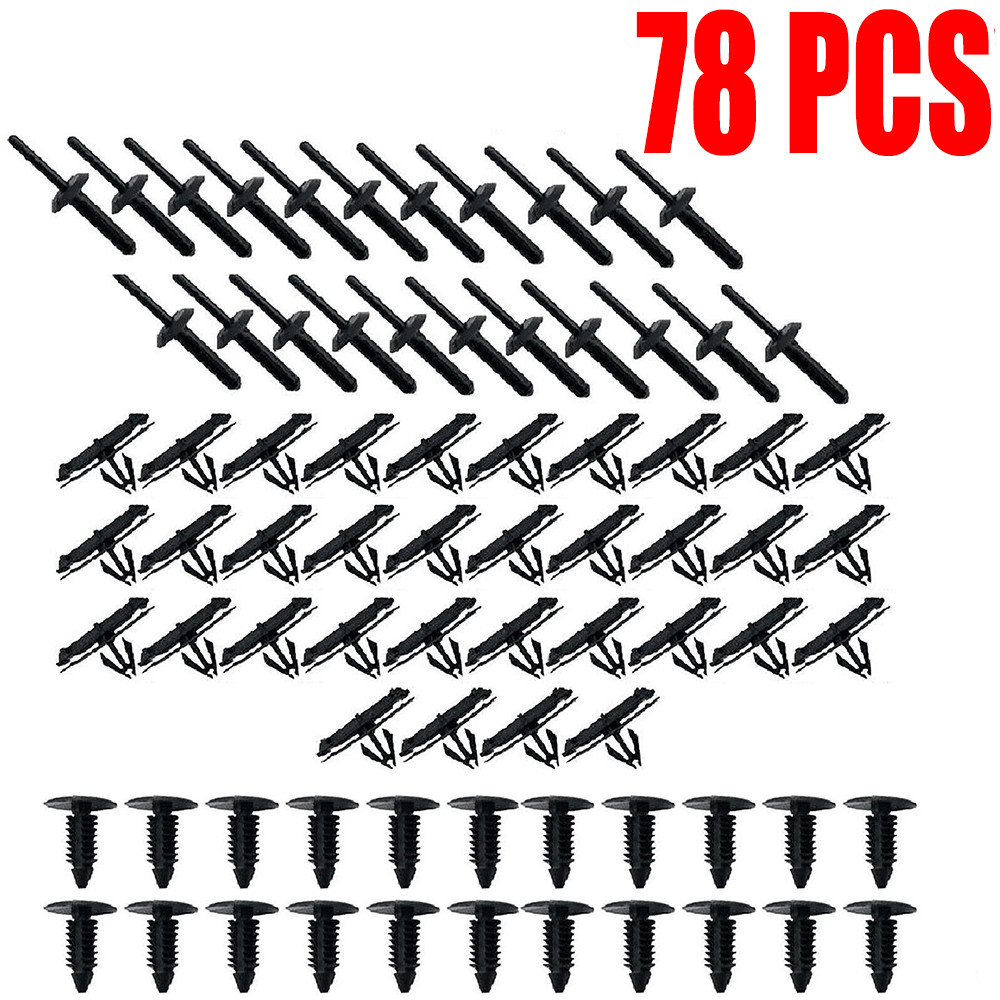 78X Full Fender Flare Hardware Clip Mounting Kit For Jeep Wrangler JK 2007-2018