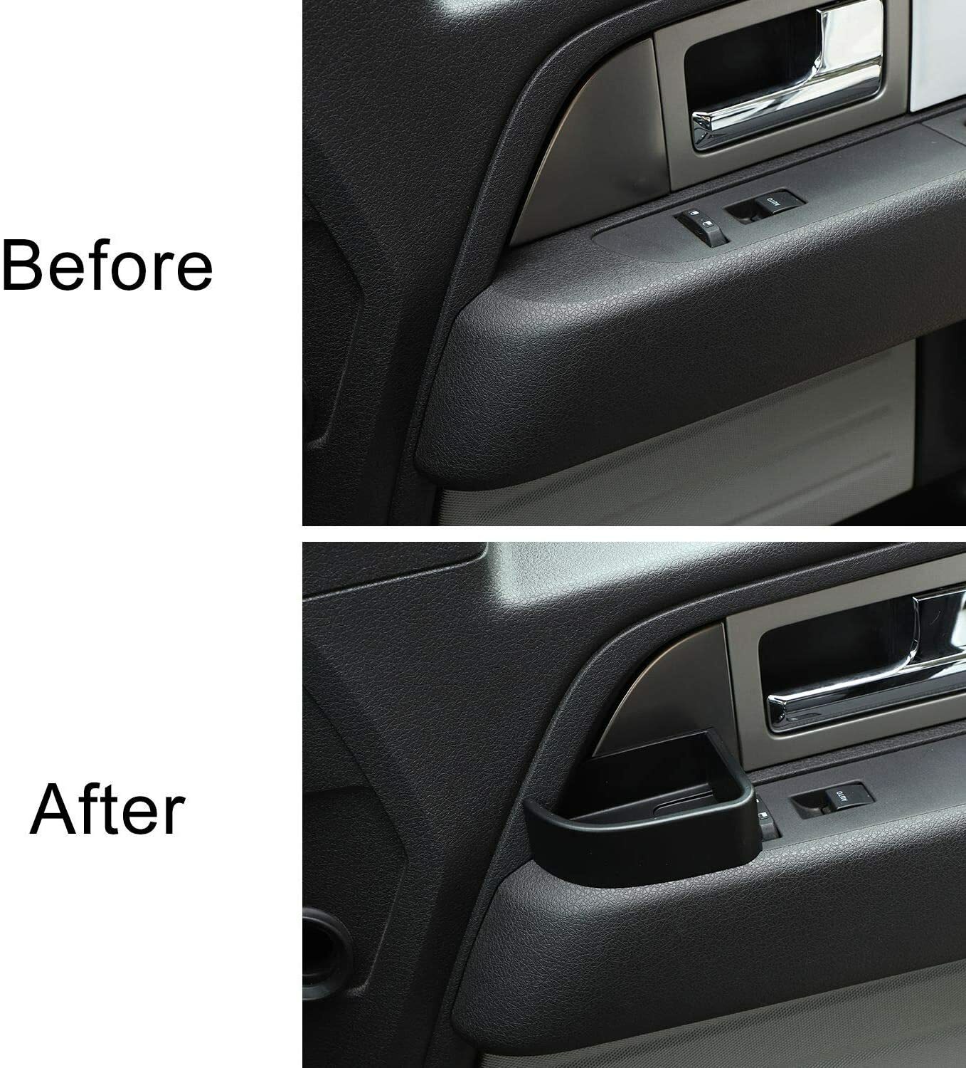Door Handle Storage Box Organizer Tray For 2009-14 Ford F150 Raptor Accessories