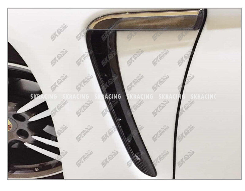Carbon/Forged Carbon/Chrome Side Fender Trim For 2010-2016 Porsche Panamera 970