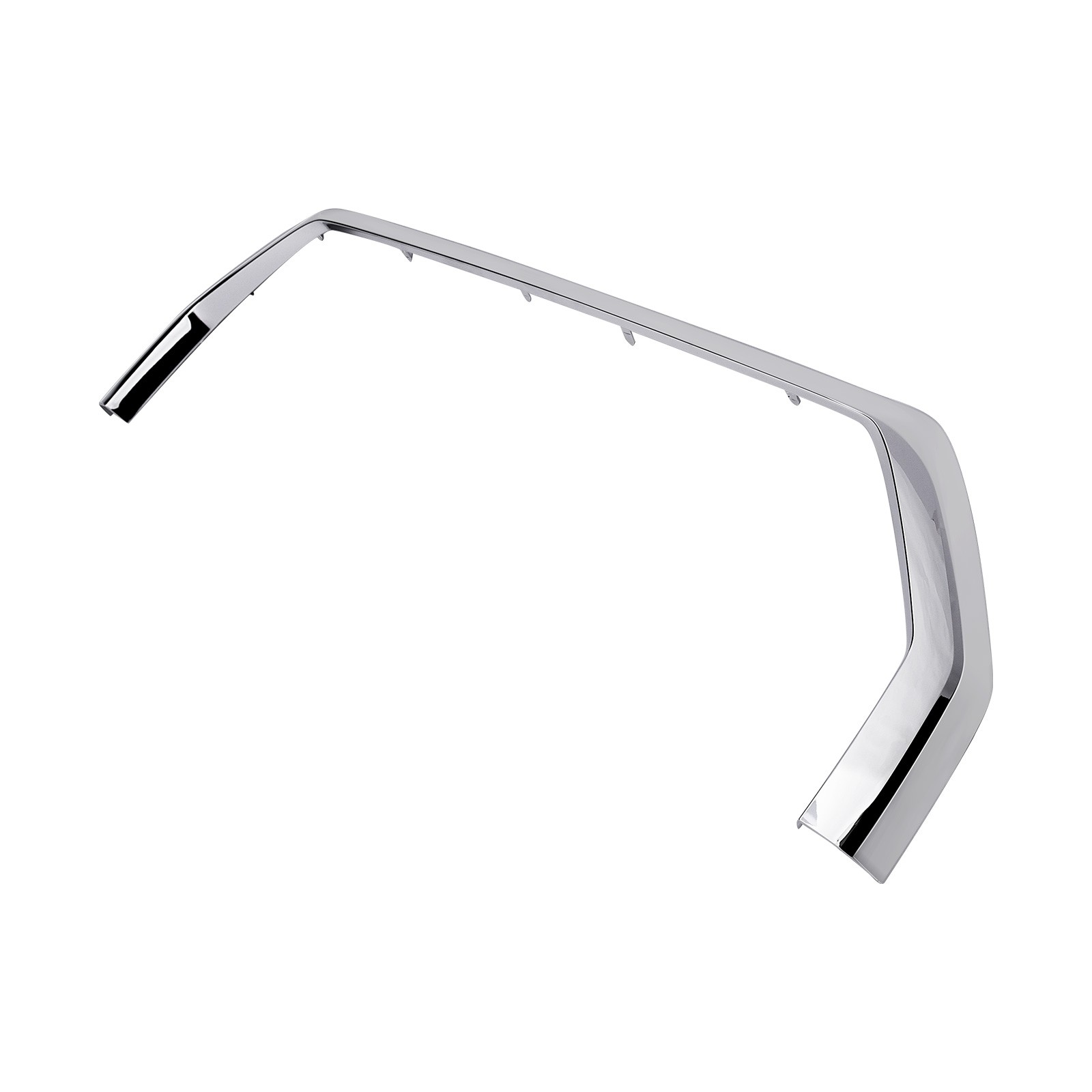 Sliver Front Bumper Grille Trim Molding Surround For 2022-2024 Toyota Tundra