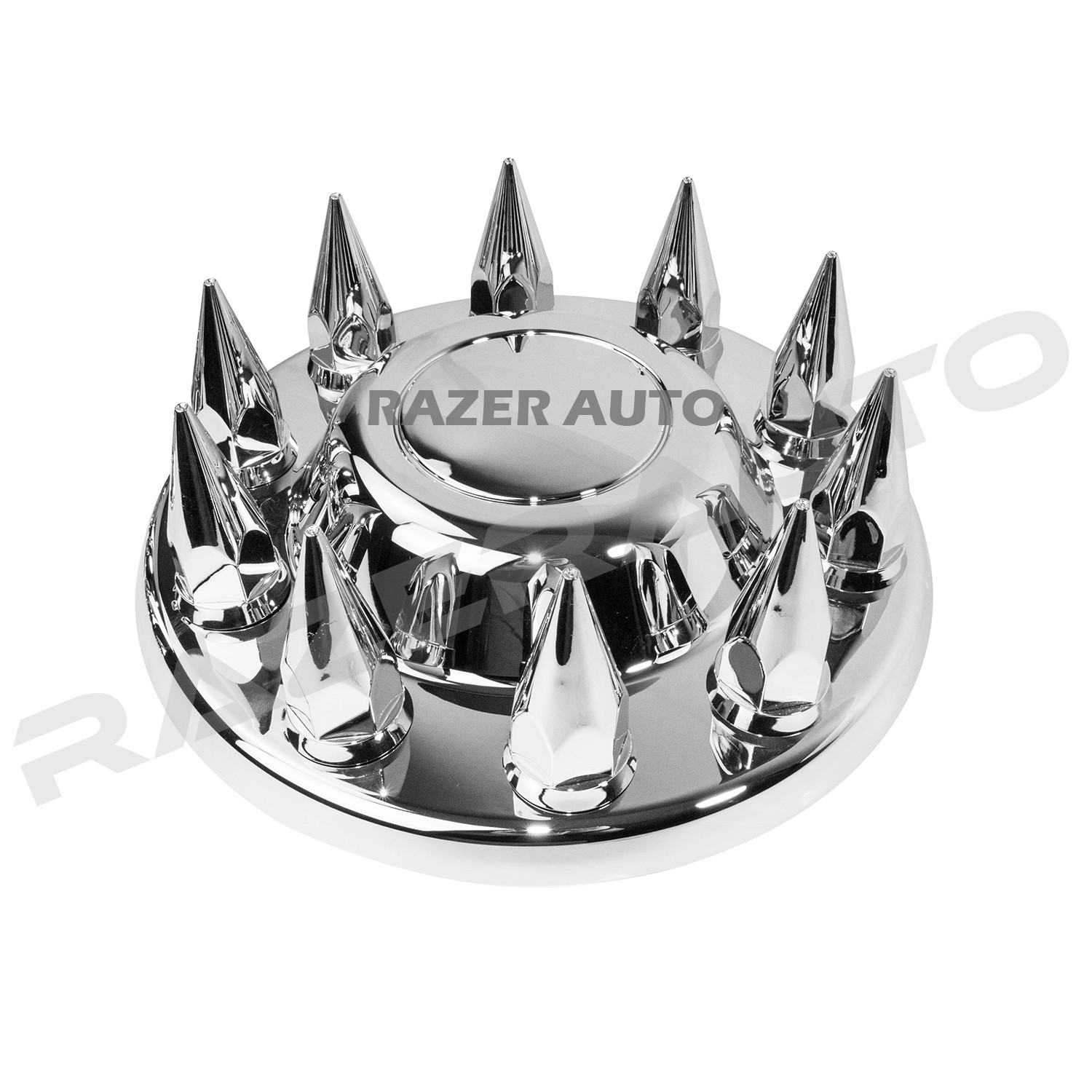 Chrome 19.5″ Front+Rear Wheel Center Hub Cap 10 Lug Axle for 12-19 Dodge RAM