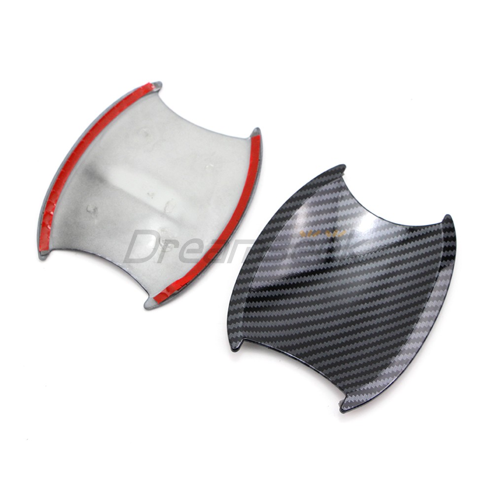 Door Handle Bowl Cover For Honda CR-V CRV 2007-2011 Carbon Fiber Look Decor Trim