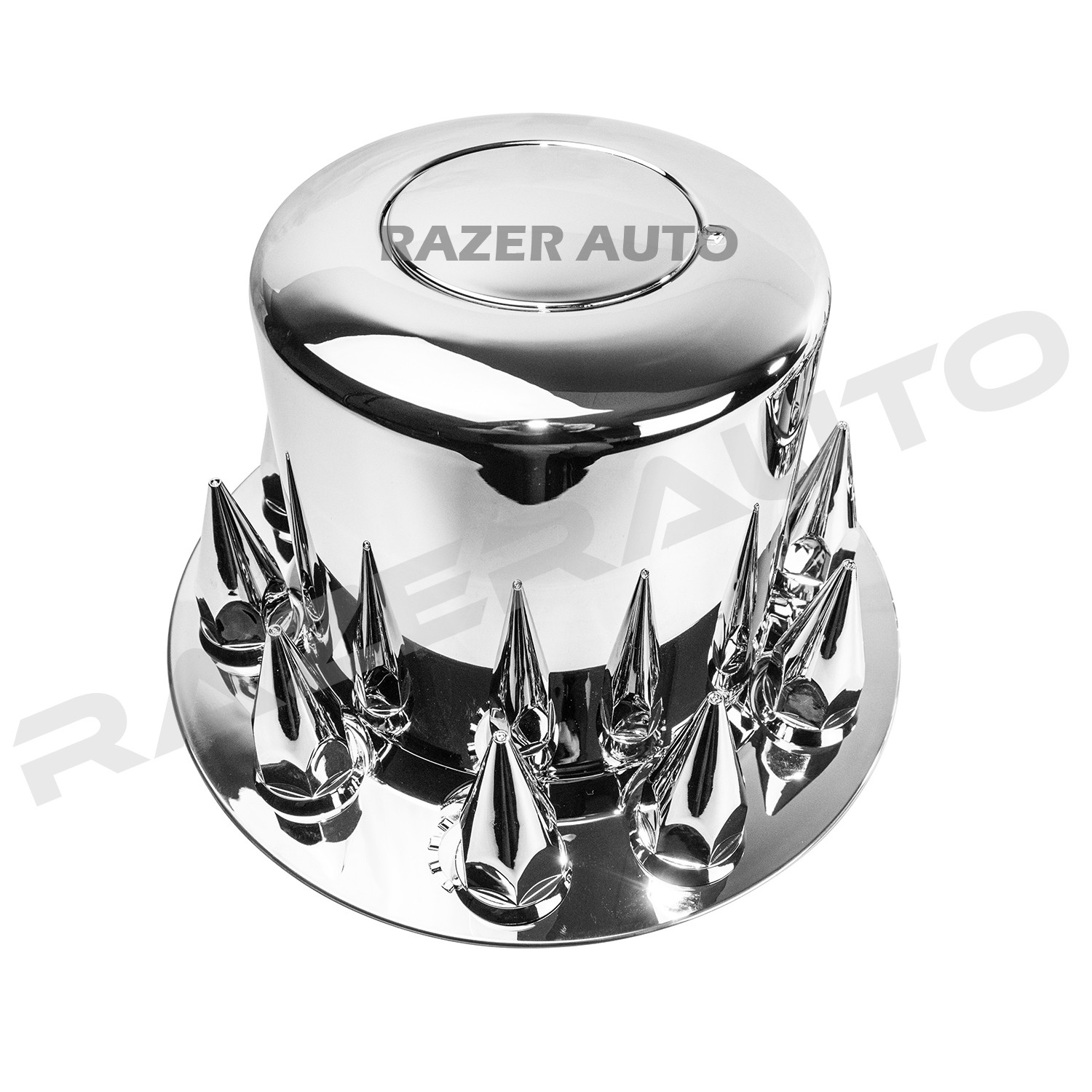 Chrome 19.5″ Front+Rear Wheel Center Hub Cap 10 Lug Axle for 12-19 Dodge RAM