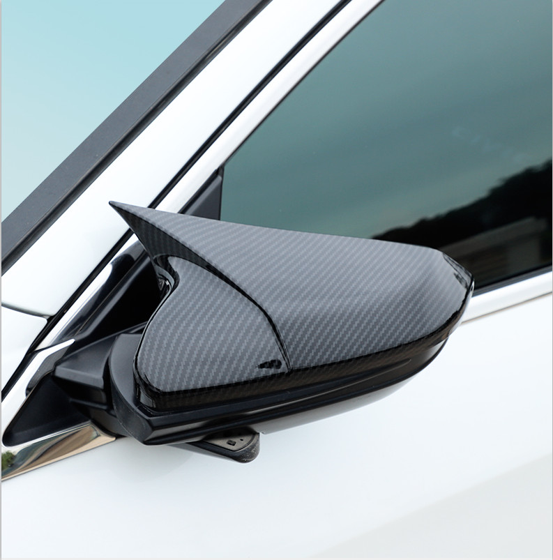 Carbon Fiber Style Rear View Mirror Cover For Honda Civic 10th Gen 2016-2021