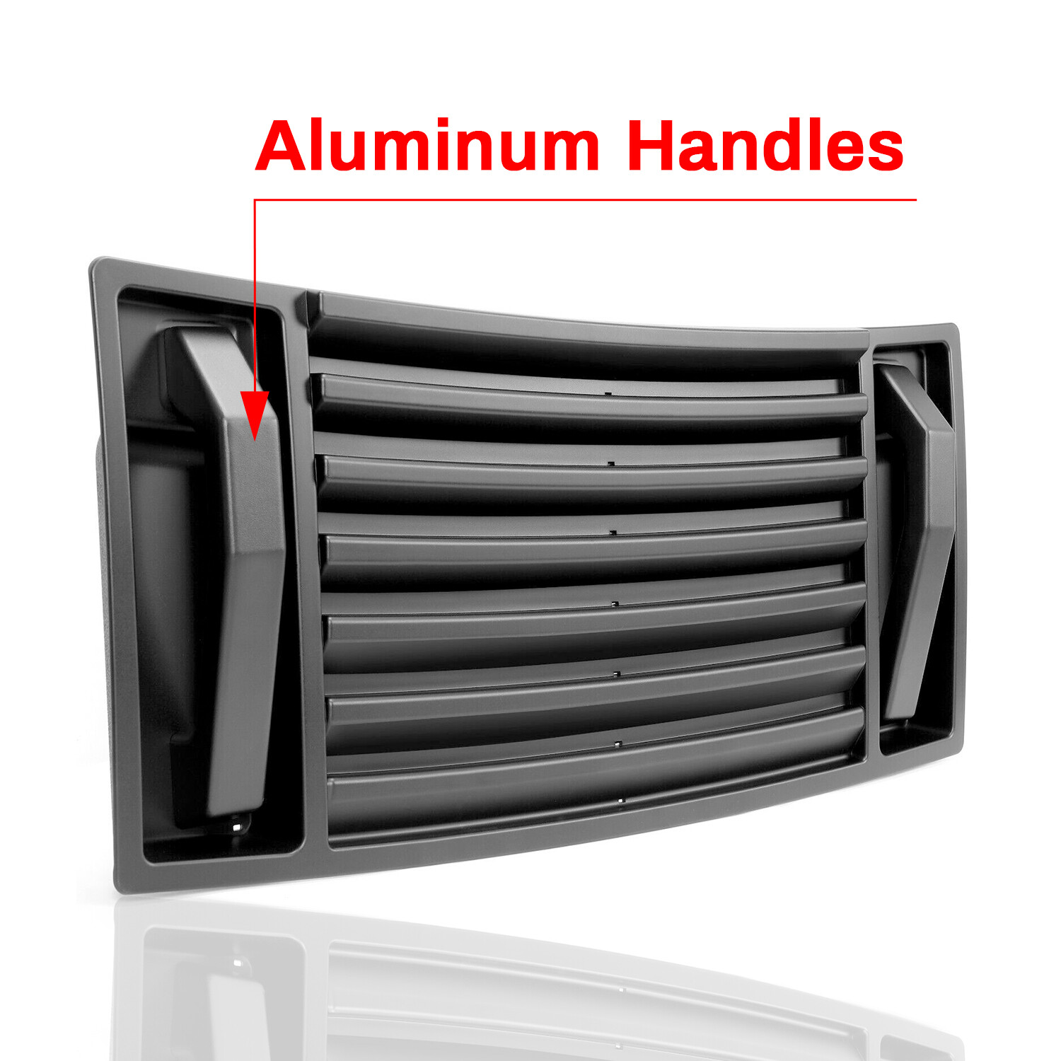 For 03-09 Hummer H2 ABS Hood Deck Vent Panel Handle Covers Trim W/ Alum Handles