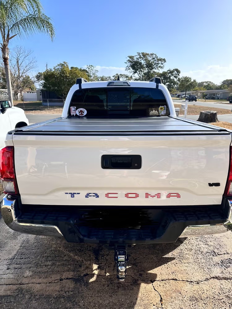 Tailgate Insert Letters For Tacoma 2016-2023 Emblem US Flag Style Badge Acrylic