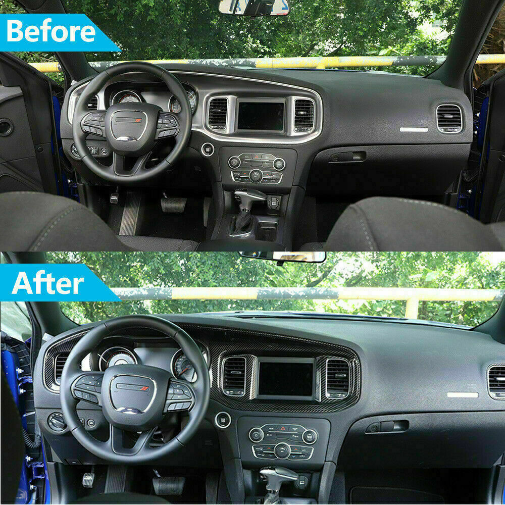 8.4” Screen Central Control Dashboard Panel Cover Trim for Dodge Charger 2015+