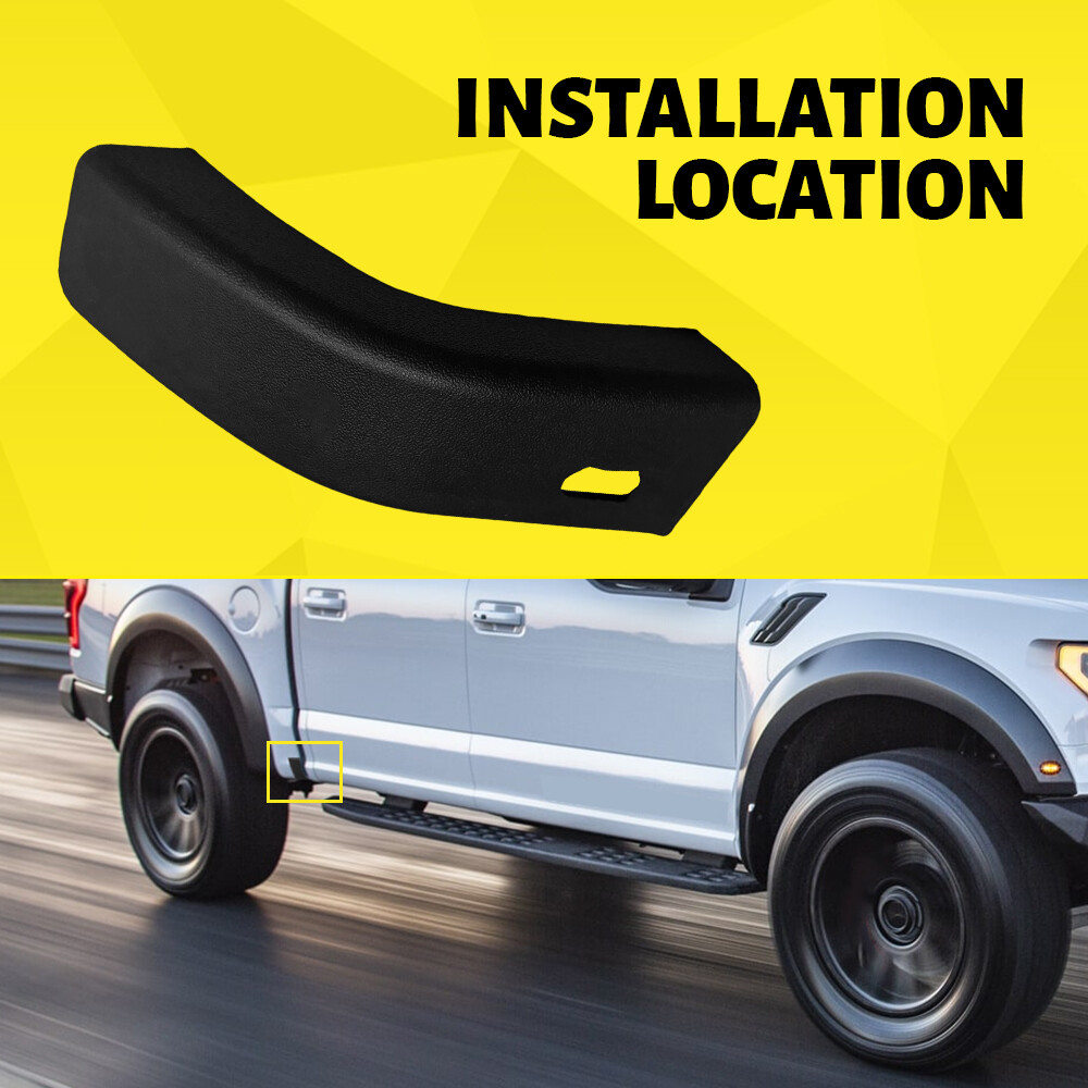 2X Left & Right Stone Rock Guard Deflector Trim Molding For 2015-20 Ford F150 P