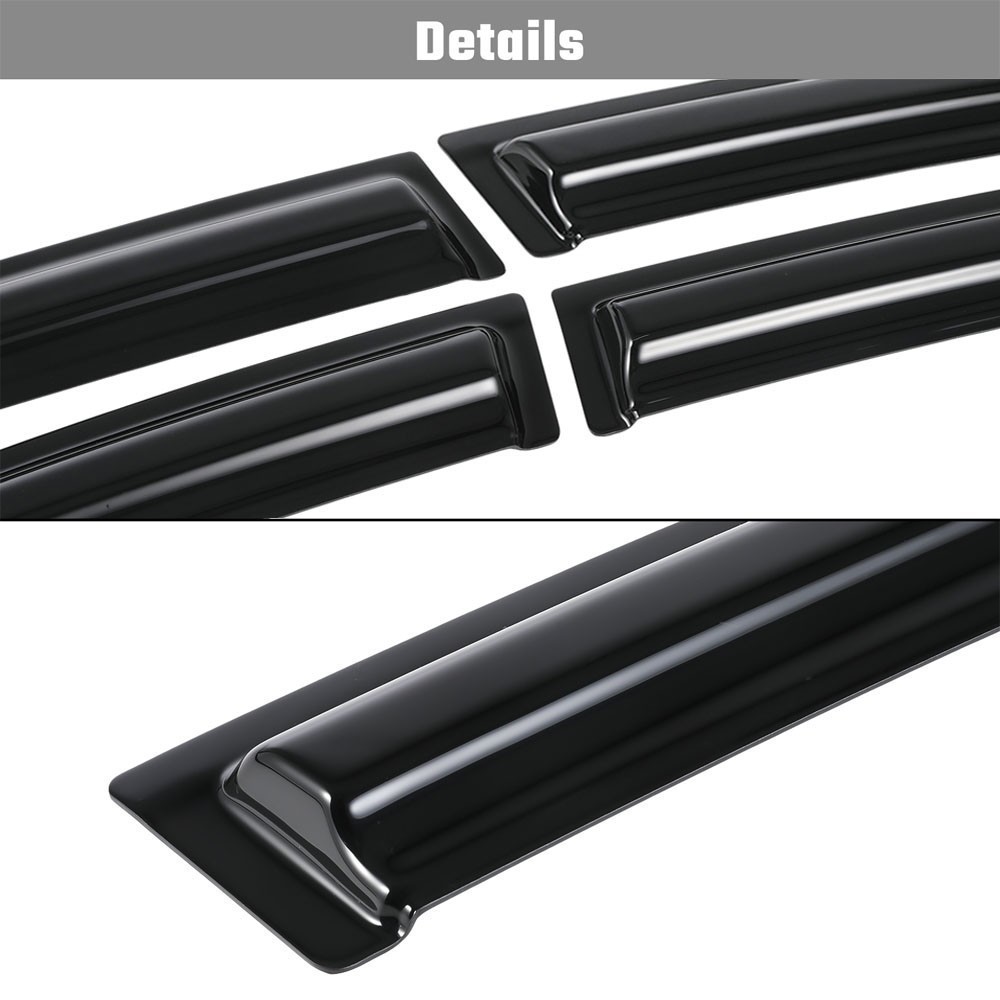 Window Visors Rain Guards Deflectors For 2019-2024 Nissan Altima JDM Mugen Style