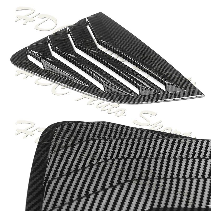 For 2017-2024 Mazda MX-5 Miata Carbon Look Side Window Louvers Scoop Cover Vent