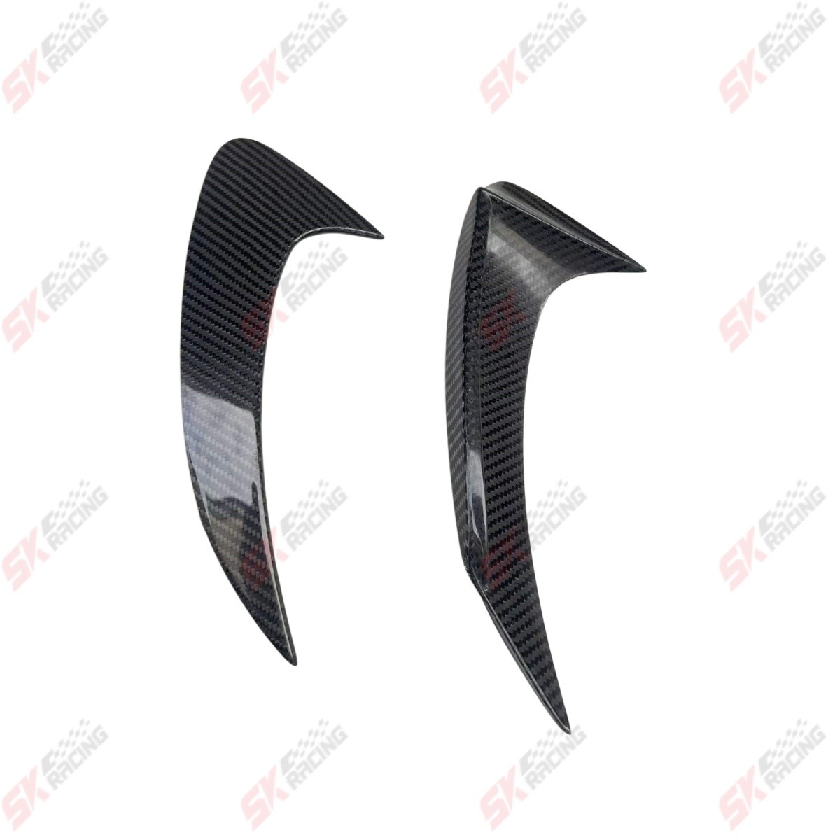 Real Carbon Fiber Rear Bumper Canards Fins Fits Benz W257 CLS450 CLS350 2019-23