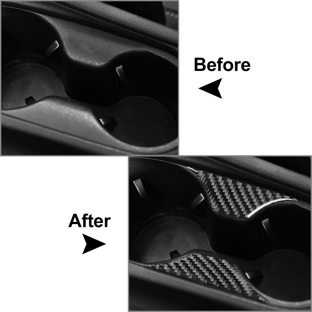 Carbon Fiber Water Cup Holder Cover Trim For Hyundai Veloster JS N 2019-2023 21