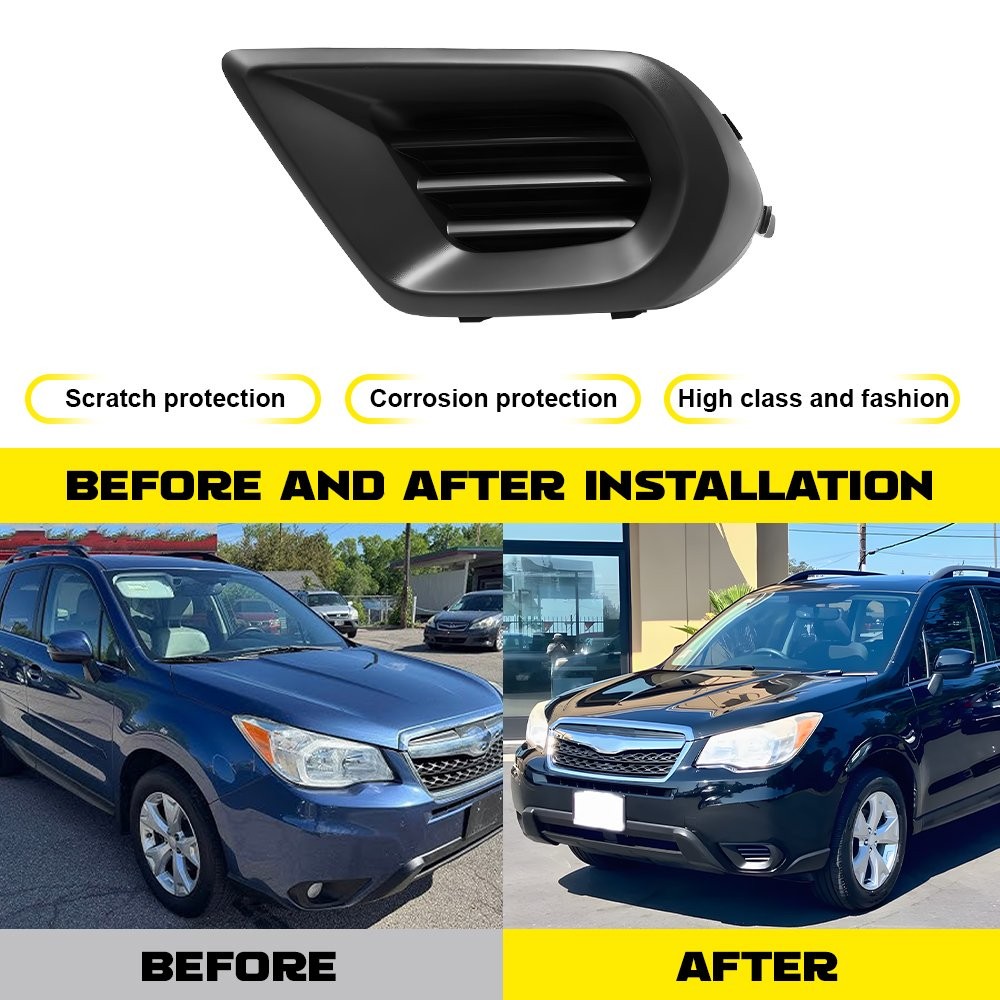 Pair Driver Passenger Side Fog Light Cover Bezel For 2014-2016 Subaru Forester