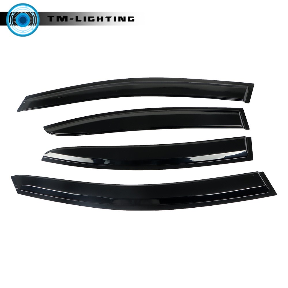 Window Visor Rain Sun Guard For Subaru WRX STI 2015-18 Impreza Slim Style 12-15