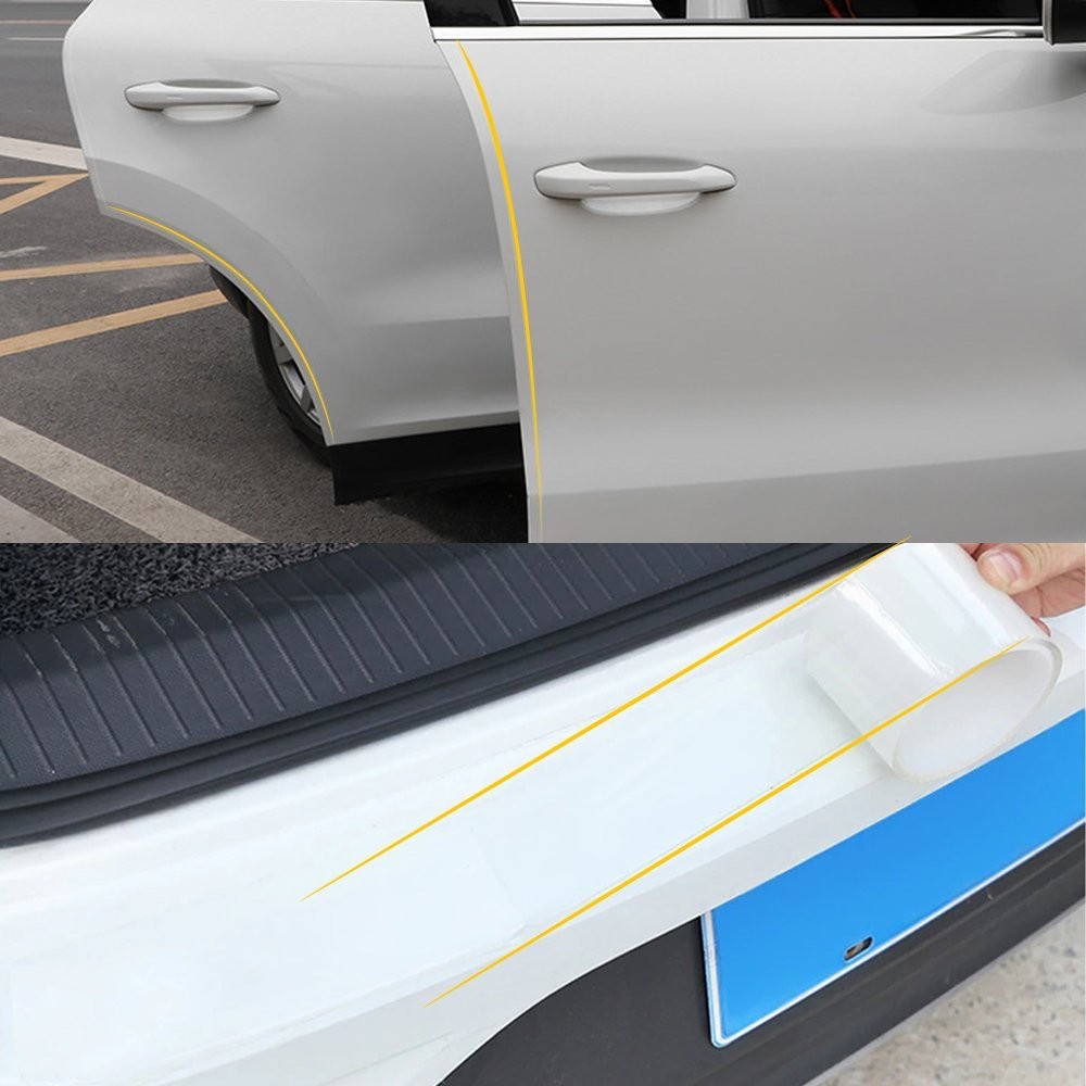 Nano Tape Car Door Plate Sill Scuff Cover Anti Scratch Sticker Accessories EXC