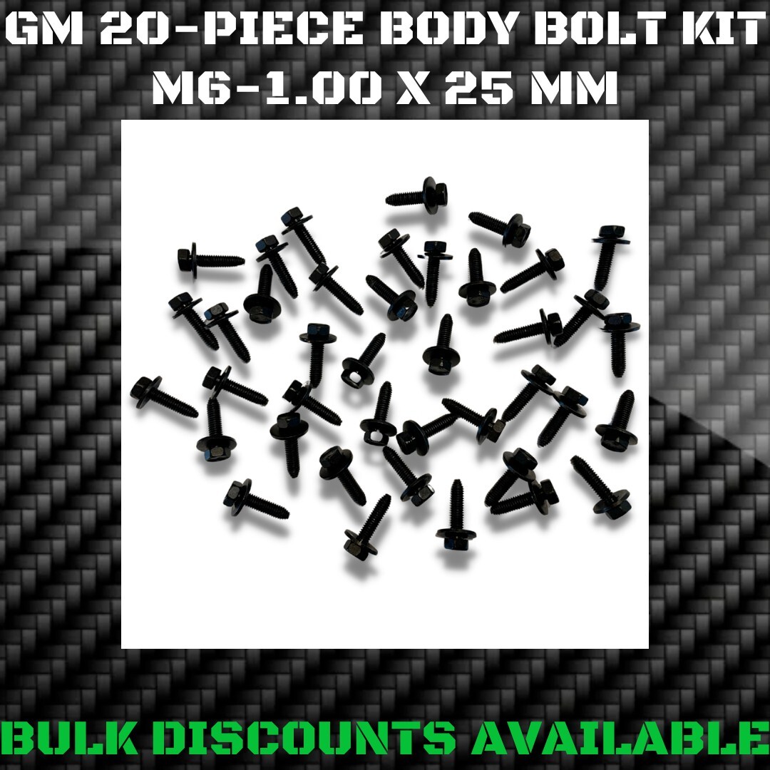 1982+ Camaro SS RS Z28 Engine Bay Front End Exterior 10MM Metric Screws Bolts GM