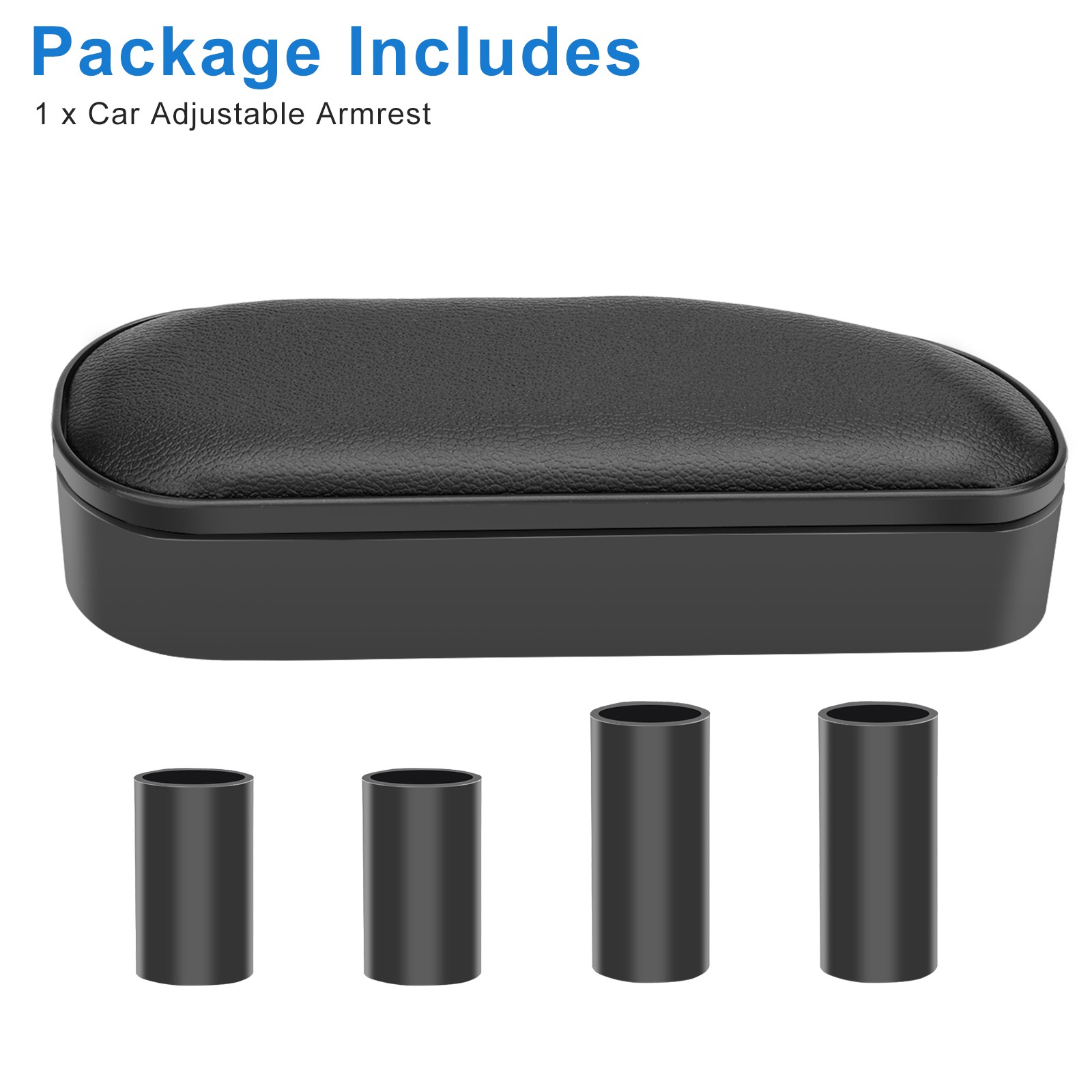 Adjustable Car Door Armrest Pad Support Cushion w/ Storage Auto Arm Rest Pillow