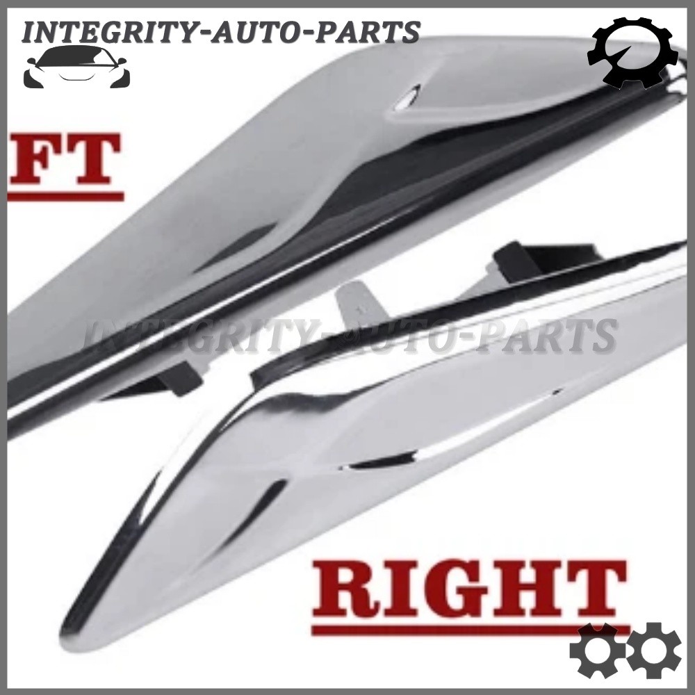 Left + Right Side Fender Chrome Emblem Moulding For BMW X3 F25 X4 F26 2015-2017
