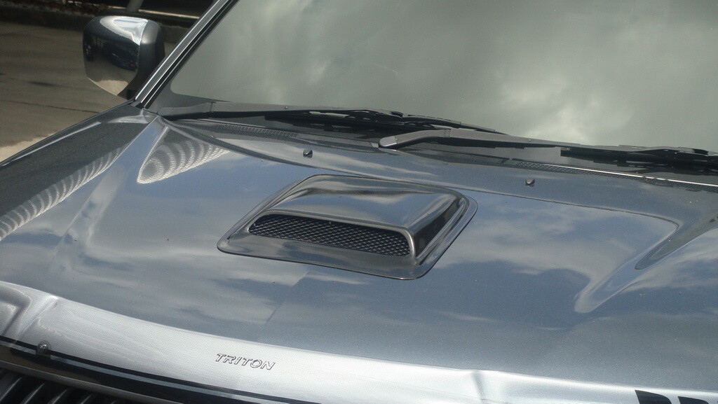 2006 2013 14 Bonnet Hood Scoop Cover Black Trim 1 Pc For Mitsubishi L200 Triton