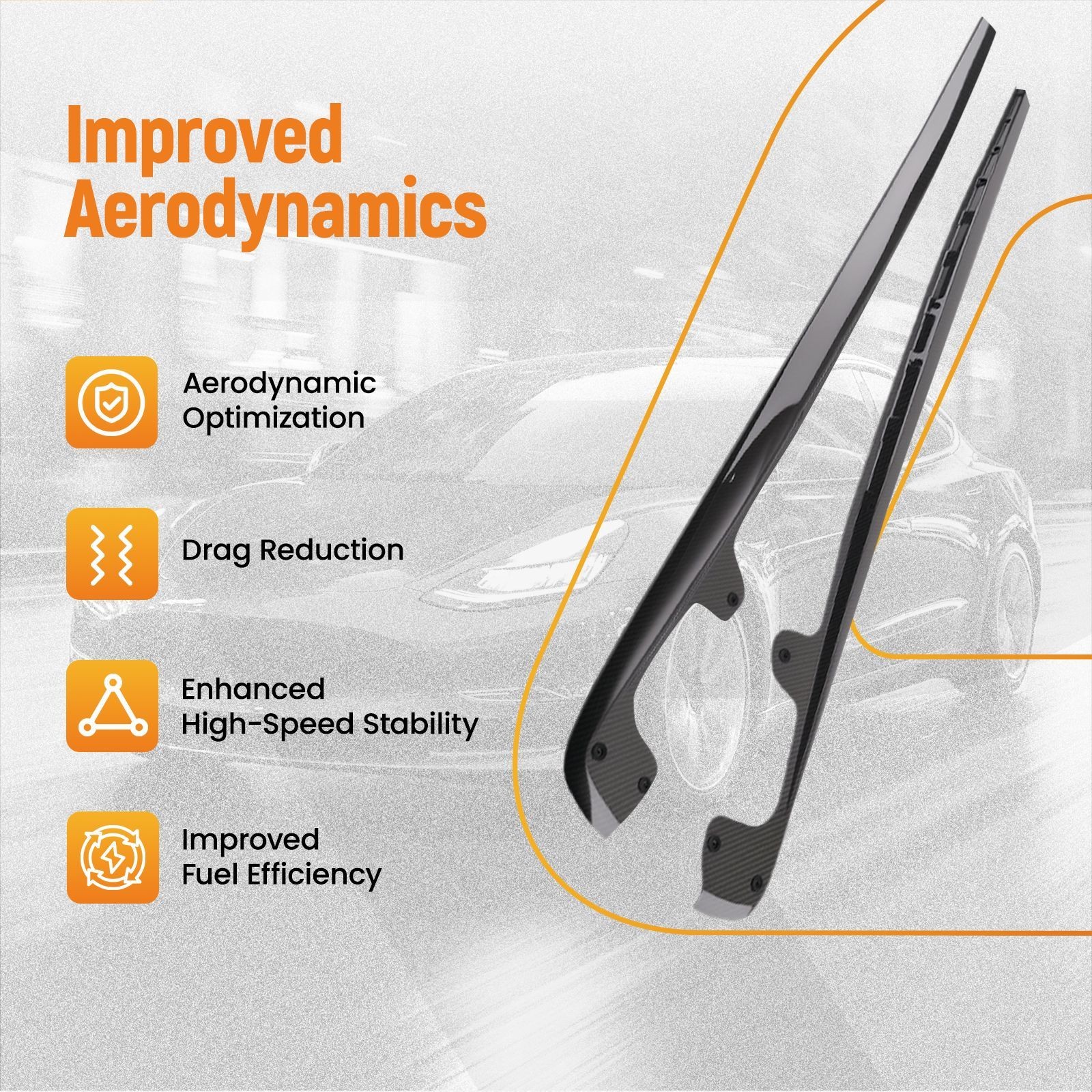 Carbon Side Skirt Panel Kit for Chevrolet Corvette Wide Body 2005-2013