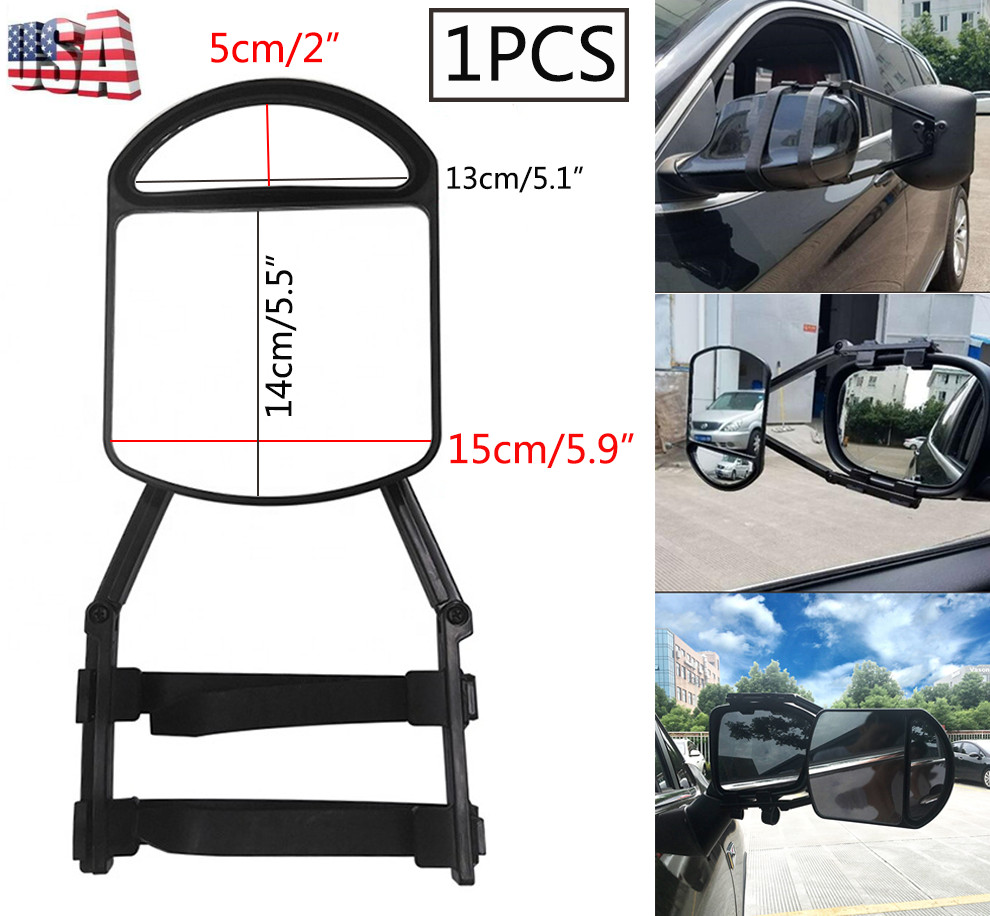 Trailer Towing Universal Clip-On Extension Towing Mirror For Car Caravan Trailer