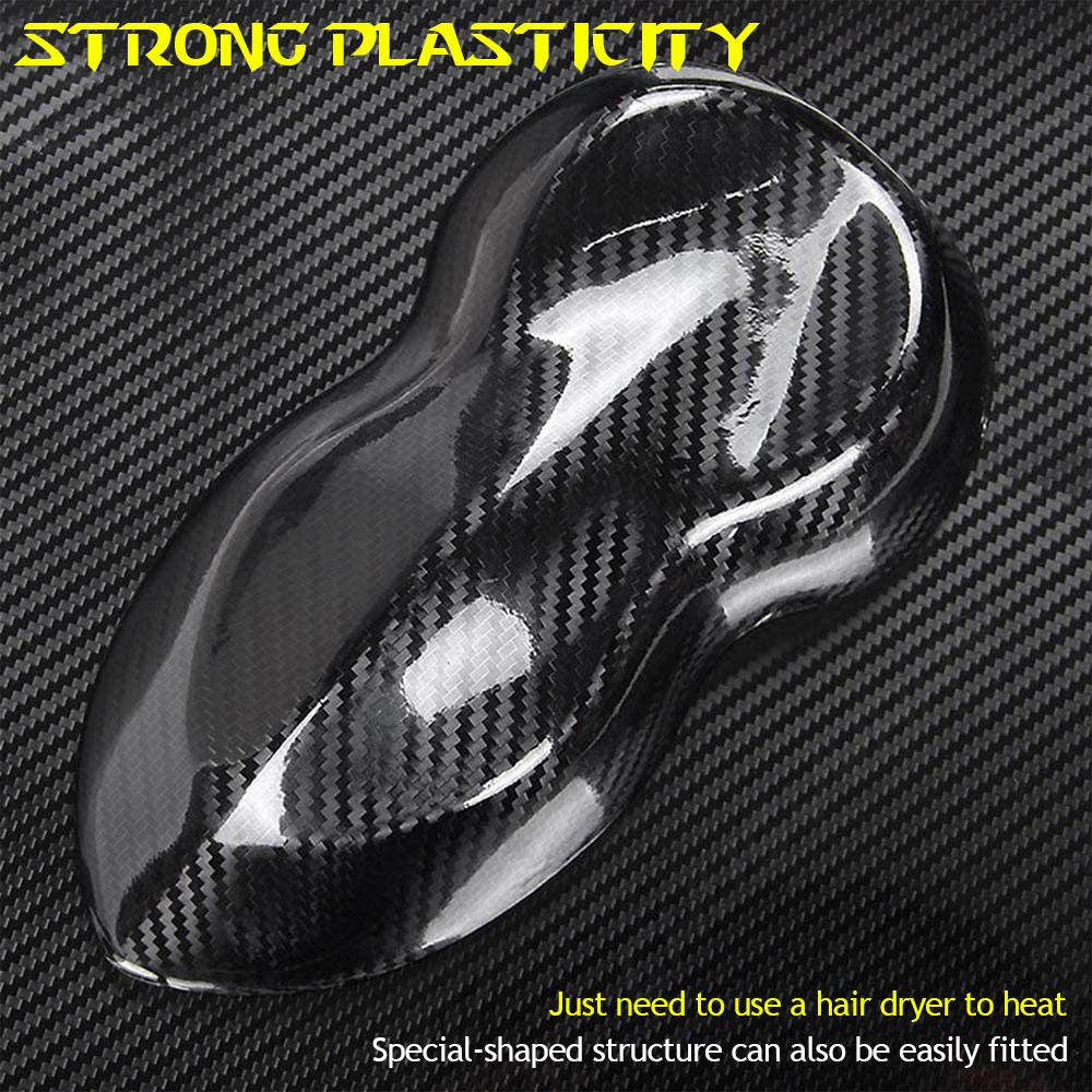 Premium Fibra De Carbono For Car Vinilo Para Autos Carros Negro 30*152 cm 7D