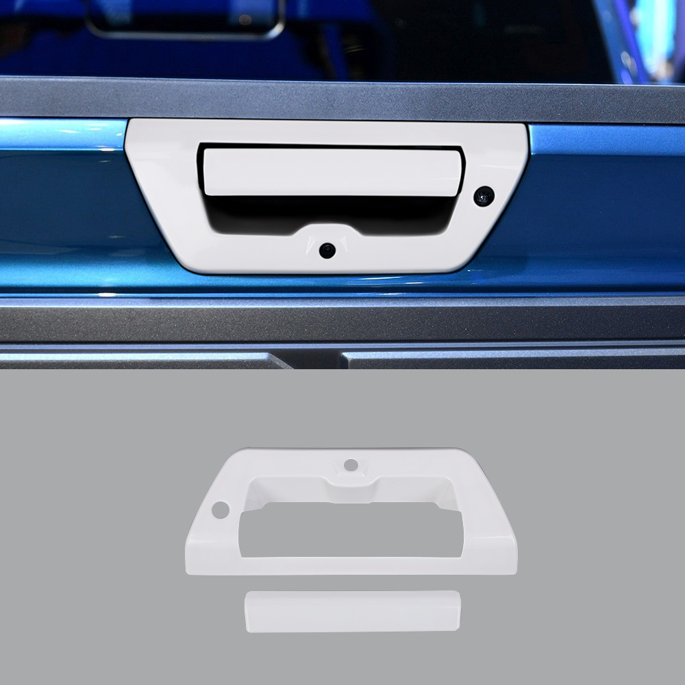 Oxford White Tailgate Handle COVER Trim For 2015 2016 2017 FORD F150 F-150 Door
