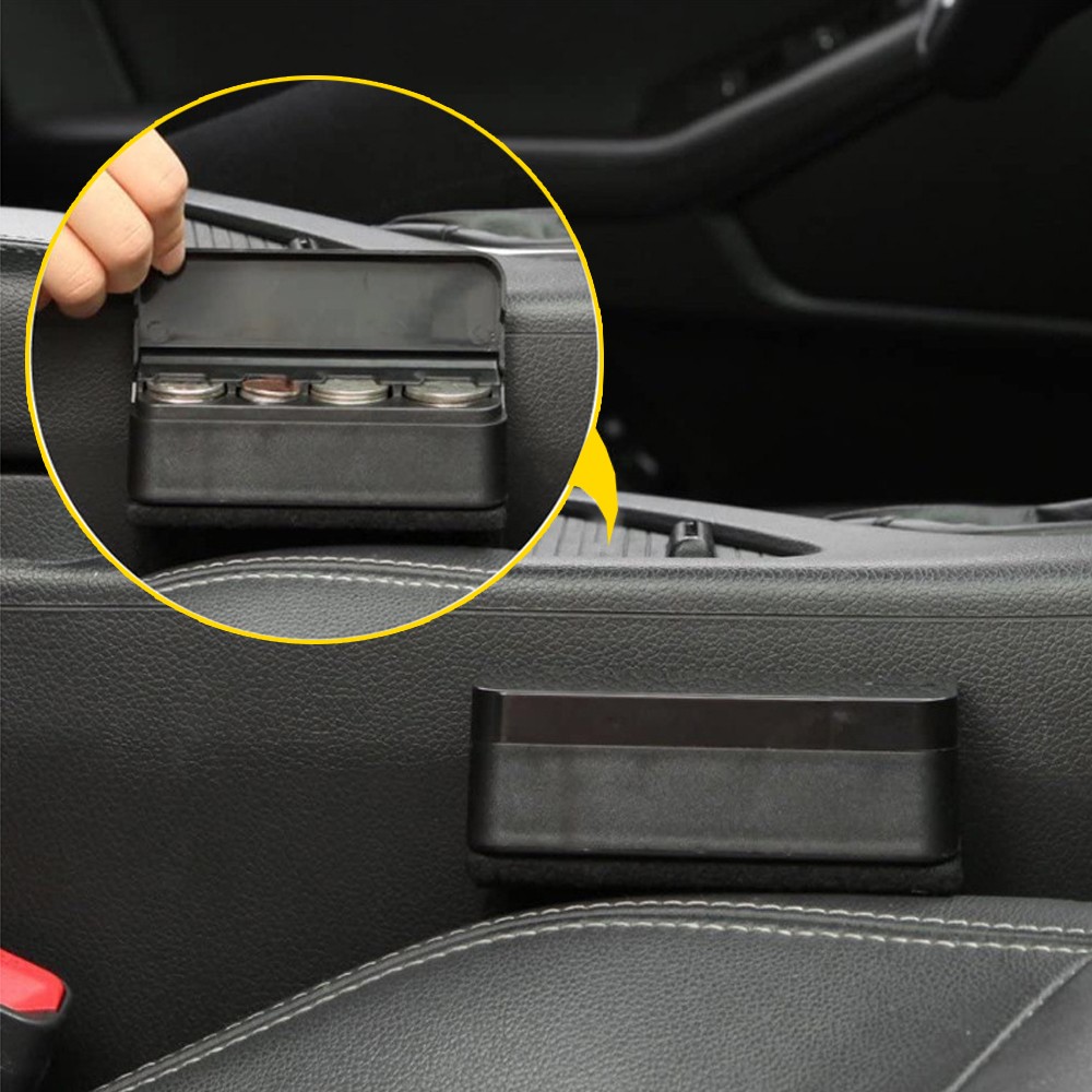 1x Car Accessories Coin-specific Case Loose Change Storage Box Holder Universal