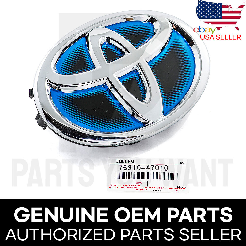 Genuine Toyota OEM Hybrid Front Radiator Grille Badge Emblem Logo 75310-47010
