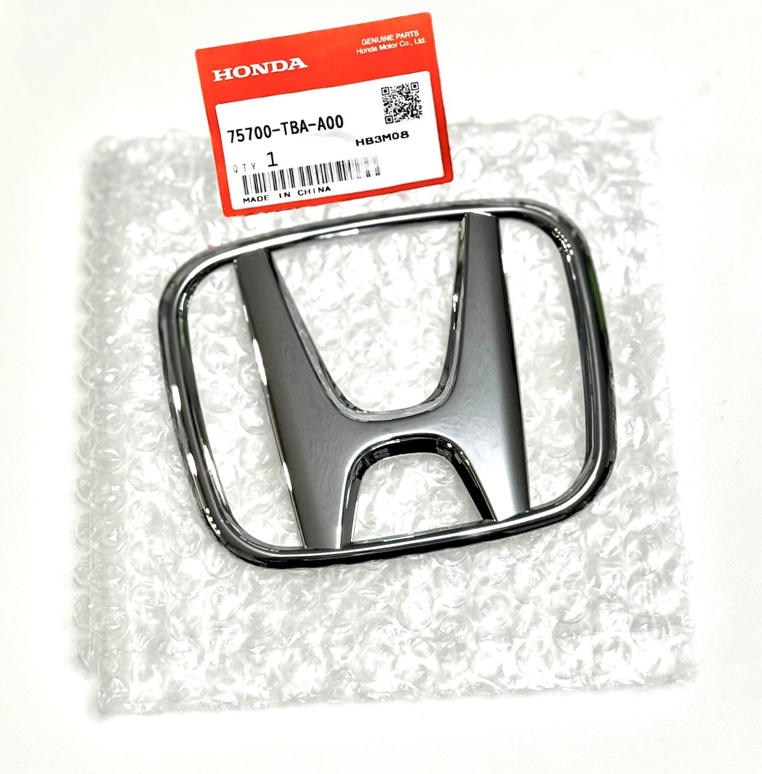 Honda Civic Si 2016-2021 Front Emblem Grille Chrome “H” 4DR 2DR HB 75700-TBA-A00