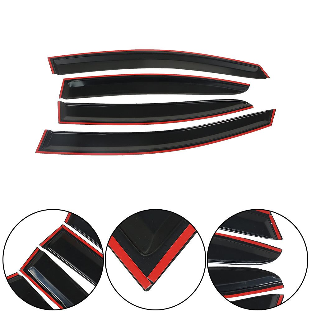 Window Visors Deflector Guard Acrylic Visor Guard Fit For 2015-19 Subaru WRX STI