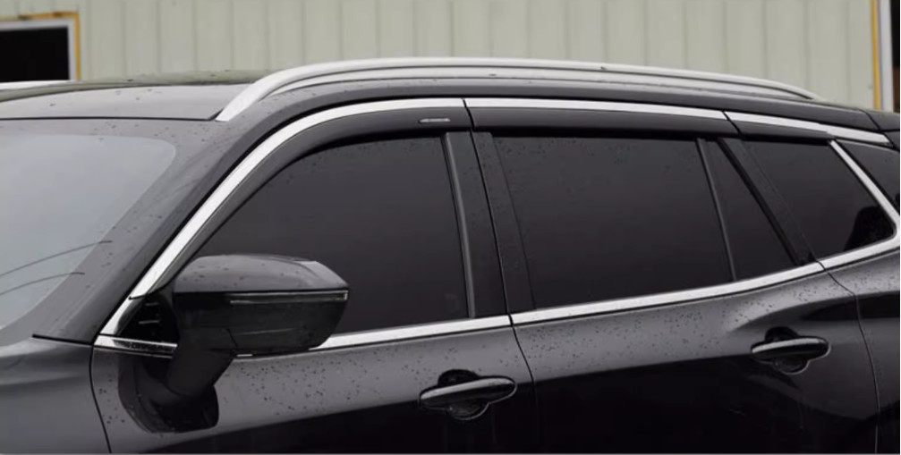 For Ford Territory 23-24 Window Visor Vent Shades Sun Rain Guard Chrome Strip