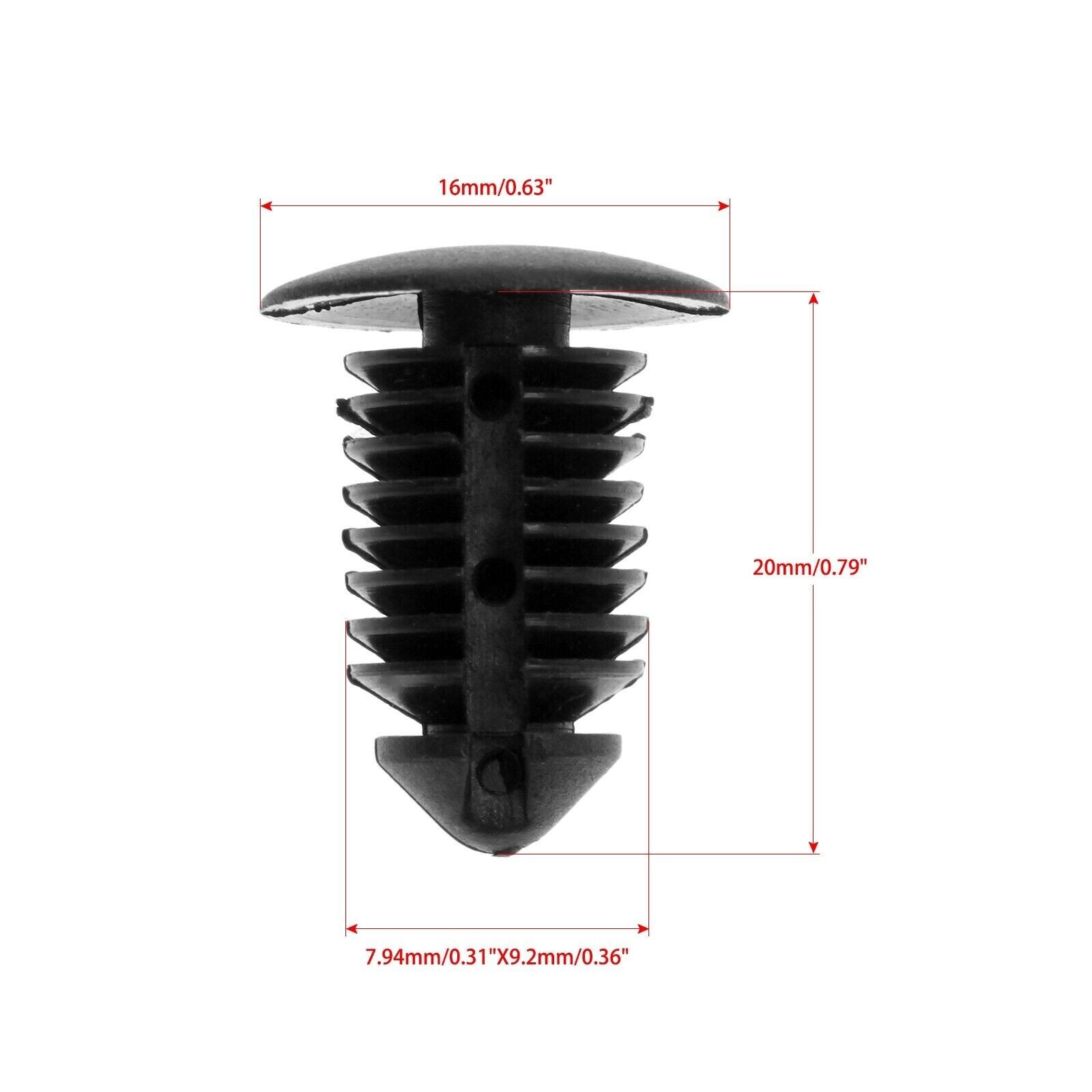 120PCS Bumper Retainer Clips Car Plastic Rivets Fasteners Push Retainer Kit US