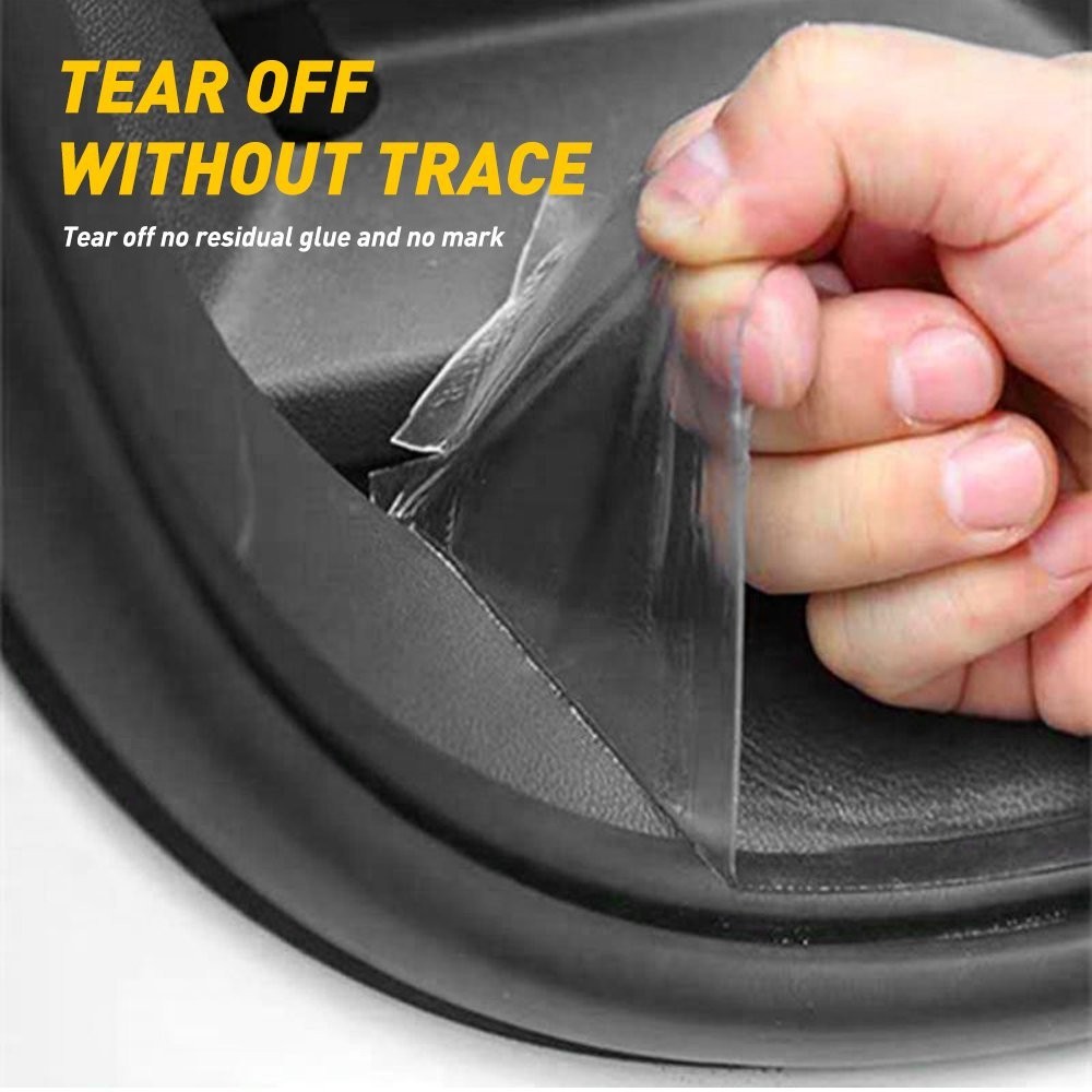2x Protector Sill Scuff Car Auto Door Plate Anti-Sticker Scratch Bumper Strip