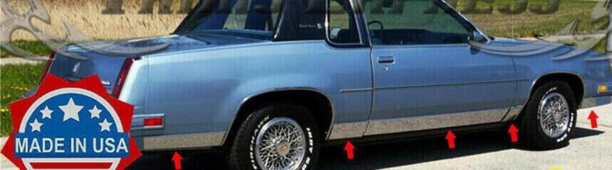 ROCKER PANEL SET/10 5.5″ WIDE Mirror Stainless OLDS CUTLASS SUPREME 2D 78-88