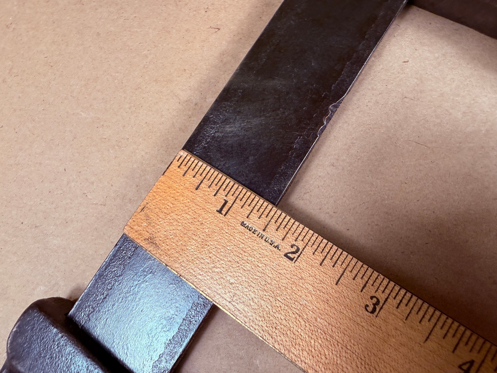VINTAGE TAYLOR NO.20 A/B SLIDING STEEL BAR CLAMP 3-1/2″ DEPTH – Opens 6-1/2″